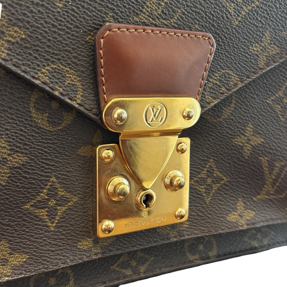 LOUIS VUITTON Monogram‎ Monceau 26 Shoulder Bag W/ Key & Chain. Authenticated - Picture 3 of 16